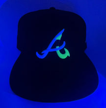 Load image into Gallery viewer, &quot;A&quot; Fish Hook Snapback Hat (Glow In The Dark Fish Hook)

