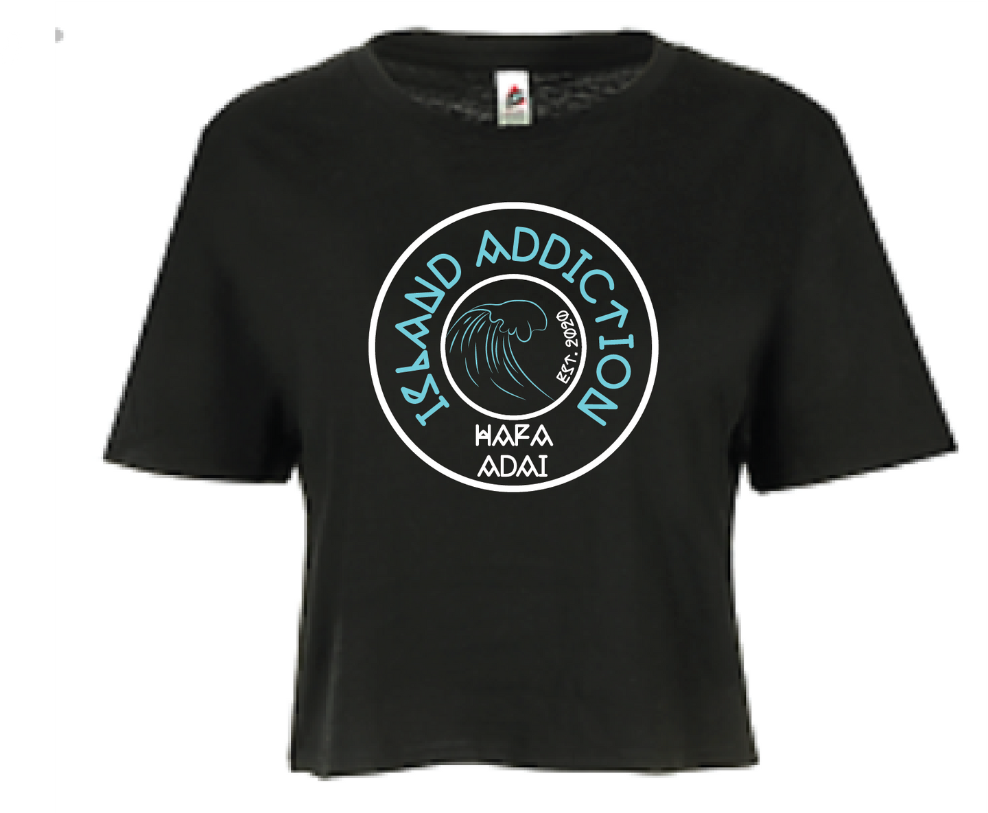 Hafa Adai Circle Crop Top T-Shirt