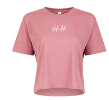 Load image into Gallery viewer, Hafa Adai Crop Top T-Shirt (Embroidered)
