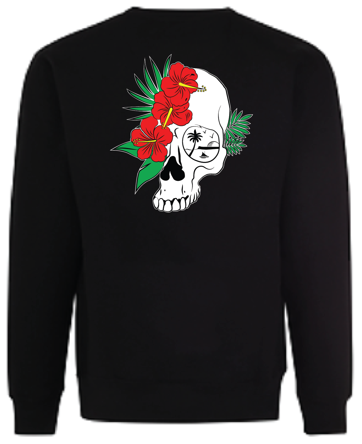 Kids Hibiscus Skull Sweatshirts