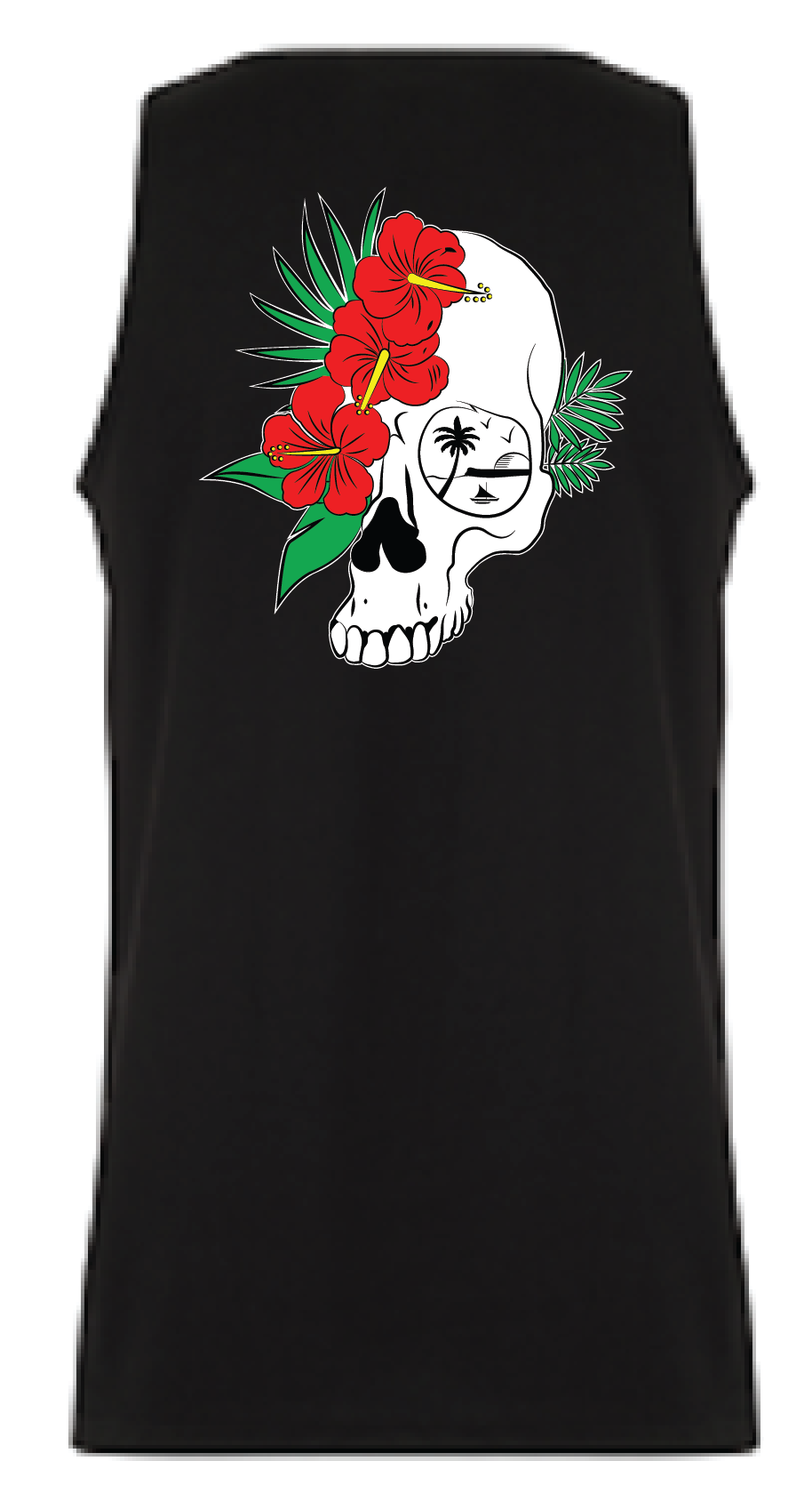 Hibiscus Skull Tank Top