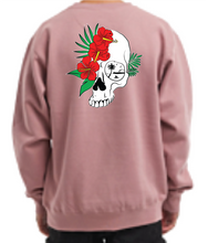 Load image into Gallery viewer, Hibiscus Skull Sweatshirts
