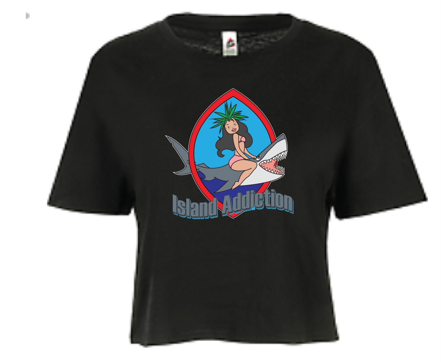 Mariana Shark Crop Top T-Shirt